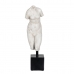 Escultura Branco Preto Resina 14 x 11 x 43 cm Busto