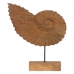 Skulptur Beige Mango-Holz 49,5 x 9 x 53,5 cm Meeresschnecke