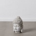 Escultura Cinzento Argila Fibra 26,5 x 26,5 x 41 cm Buda