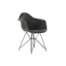 Chair with Armrests DKD Home Decor Dark grey Metal 64 x 59 x 84 cm