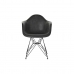Cadeira com braços DKD Home Decor Cinzento escuro Metal 64 x 59 x 84 cm
