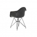 Stolica s naslonjačem za ruke DKD Home Decor Tamno sivo Metal 64 x 59 x 84 cm