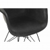 Cadeira com braços DKD Home Decor Cinzento escuro Metal 64 x 59 x 84 cm