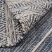 Carpet Blue White 70 % cotton 30 % Polyester 120 x 180 cm