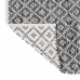 Carpet White Grey 70 % cotton 30 % Polyester 120 x 180 cm