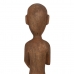 Dekorativ figur Natur Afrikansk mand 14,5 x 9 x 38,5 cm (2 enheder)
