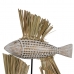 Decorative Figure White Brown Natural Fish 30 x 10 x 40 cm