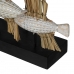 Dekorativ figur Hvid Brun Natur Fisk 30 x 10 x 40 cm
