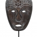 Figură Decorativă Maro Mască 24 x 12 x 46 cm