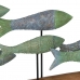 Dekorativ Figur Grønn Naturell Fisk 56 x 7 x 31 cm
