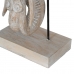 Dekorativ figur Hvid Gylden Natur Elefant 44 x 16 x 57 cm