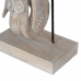 Figura Decorativa Branco Dourado Natural Elefante 44 x 16 x 57 cm