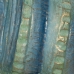 Dekorativní postava Modrý Kaštanová Zelená Ulita 38 x 20 x 33 cm
