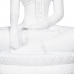 Deko-Figur Weiß Buddha 19,2 x 12 x 32,5 cm