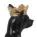 Decorative Figure Black Golden Dog 17 x 11,7 x 25,5 cm
