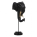 Dekoratív Figura Fekete Aranysàrga Elefánt 20,5 x 14,3 x 35,5 cm