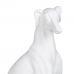 Dekorativ figur Hvid Hund 19 x 12 x 37,5 cm