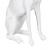 Dekorativ Figur Hvit Hund 19 x 12 x 37,5 cm