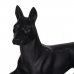 Dekoratív Figura Fekete Kutya 37,5 x 13,5 x 22 cm