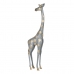 Prydnadsfigur Grå Gyllene Giraff 27 x 12 x 100 cm