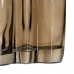 Vase Braun Kristall 17,5 x 13,5 x 25 cm