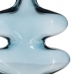 Vase Bleu Verre 18 x 7,5 x 21,5 cm