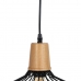 Deckenlampe Schwarz natürlich Holz Eisen 220-240 V 36 x 36 cm