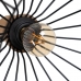 Lámpara de Techo Negro Natural Madera Hierro 220-240 V 36 x 36 cm