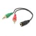 Lyd Jack Cable (3.5mm) Ewent EC1642 0,15 m