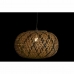 Lámpara de Techo DKD Home Decor Marrón Negro Bambú 50 W 51 x 51 x 30 cm