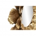 Nástenné zrkadlo Home ESPRIT Zlatá Kov List rastliny 76,5 x 8 x 76,5 cm