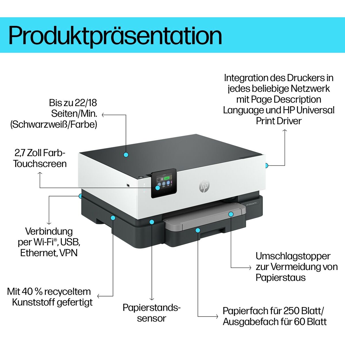 Skriver HP Pro 9110B