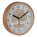 Reloj de Pared Árbol Blanco Natural Madera Cristal 22 x 22 x 4,5 cm