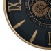 Zegar Ścienny Czarny Złoty Szkło Żelazo 59 x 8,5 x 59 cm (3 Sztuk)