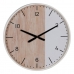 Nástěnné hodiny Bílý Přírodní Dřevo 60 x 60 x 5,5 cm