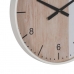 Orologio da Parete Bianco Naturale Legno 60 x 60 x 5,5 cm