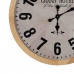 Nástěnné hodiny Bílý Přírodní Dřevo Sklo 76 x 76 x 6 cm