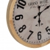 Nástěnné hodiny Bílý Přírodní Dřevo Sklo 76 x 76 x 6 cm