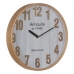 Настенное часы Белый Натуральный Деревянный Стеклянный 32 x 32 x 4,5 cm