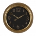 Настенное часы Чёрный Позолоченный PVC Стеклянный Железо Деревянный MDF 47 x 5,5 x 47 cm