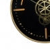 Wall Clock Black Golden Iron 46 x 7 x 46 cm
