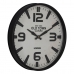 Relógio de Parede Branco Preto Ferro 46 x 46 x 6 cm