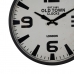 Horloge Murale Blanc Noir Fer 46 x 46 x 6 cm