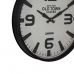 Nástenné hodiny Biela Čierna Železo 46 x 46 x 6 cm