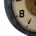 Zegar Ścienny Czarny Złoty Szkło Żelazo 72 x 9 x 72 cm (3 Sztuk)