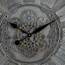 Ceas de Perete Gri Geam Fier 69,5 x 9 x 69,5 cm (3 Unități)