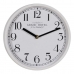 Relógio de Parede Branco Madeira Cristal 22 x 22 x 4,5 cm