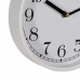 Zegar Ścienny Biały Drewno Szkło 22 x 22 x 4,5 cm