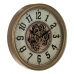Relógio de Parede Creme Dourado Cristal Ferro 66 x 9,5 x 66 cm (3 Unidades)