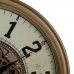 Zegar Ścienny Krem Złoty Szkło Żelazo 66 x 9,5 x 66 cm (3 Sztuk)